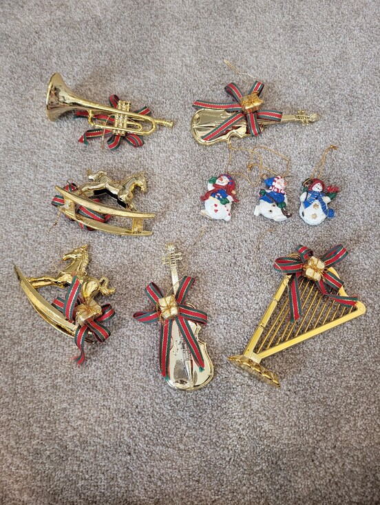 Pottery Barn Other - Christmas Holiday Tree Ornaments 9 Peices